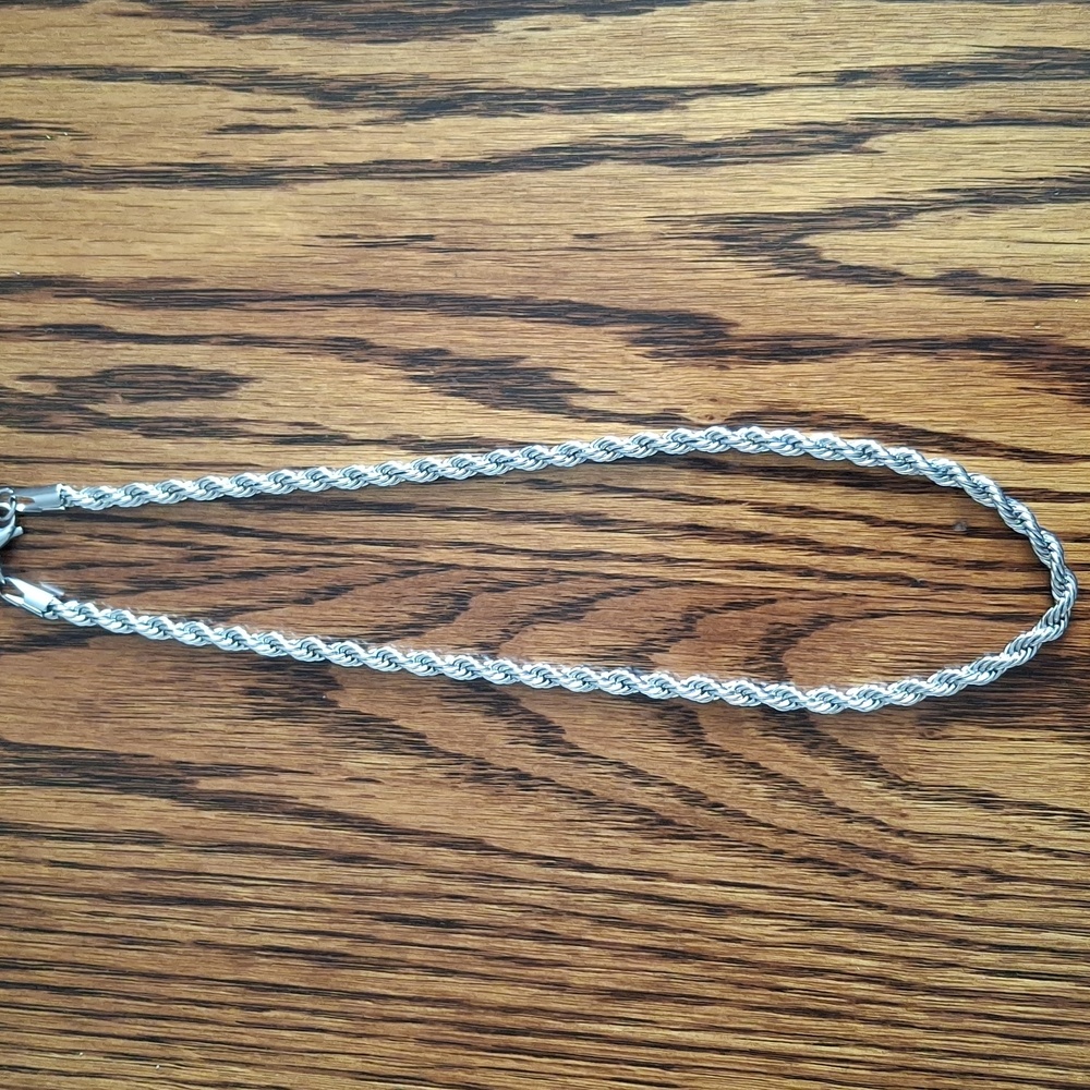 Necklace Stainless Steel Rope Chain 18"